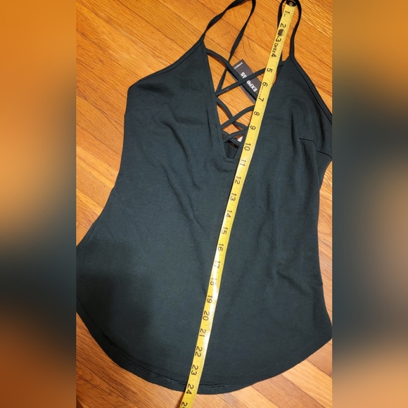 Express y2k Criss Cross V-Neck Tank Top NWT - Picture 7 of 7